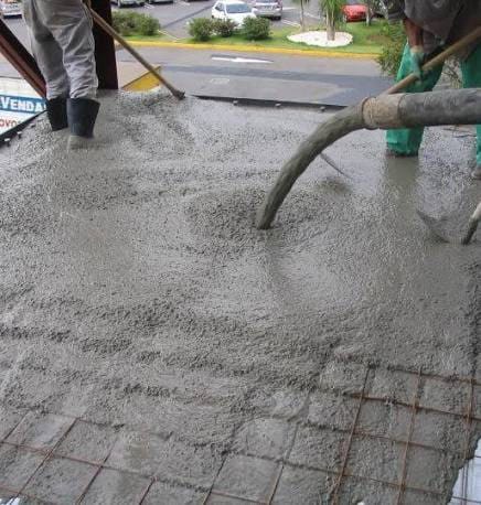 Concreto residencial — laje e fundação